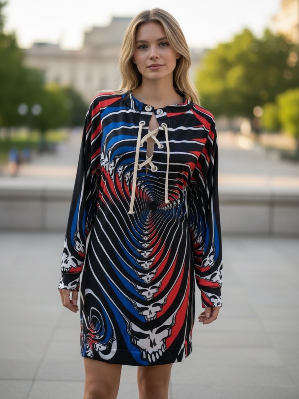 Brand New Grateful Dead “Steal Your Face” Tunic Dress